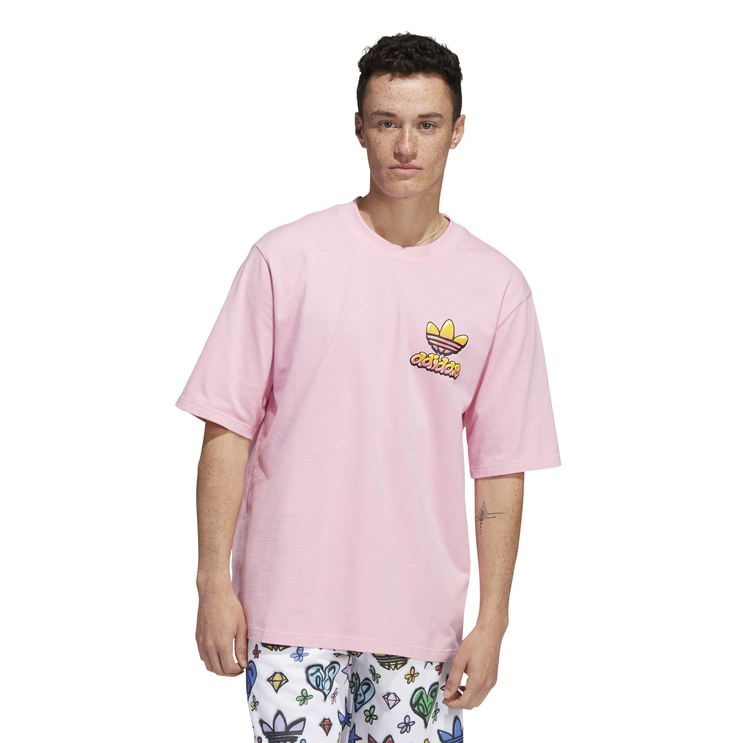 adidas Originals Unisex Jeremy Scott T-Shirt - Pink - Hibbett